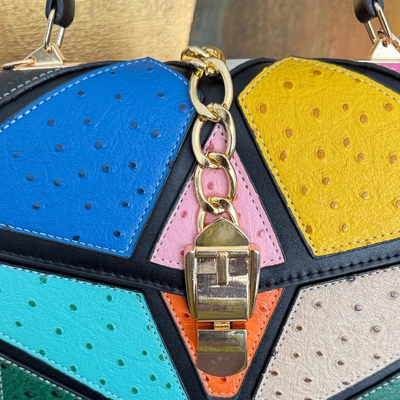 🥳HP-Colorful Patchwork Handbag - Picture 2 of 5
